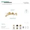 Kingston Brass Roman Tub Faucet, Antique Brass, Wall Mount KS7023BPL - alternate 2